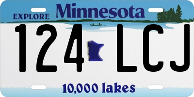 MN license plate 124LCJ
