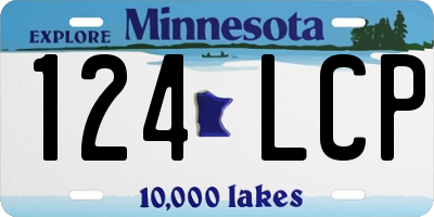 MN license plate 124LCP