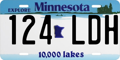 MN license plate 124LDH