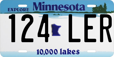 MN license plate 124LER