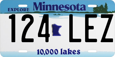 MN license plate 124LEZ