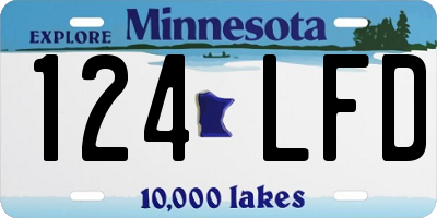 MN license plate 124LFD