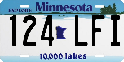 MN license plate 124LFI