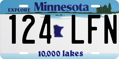 MN license plate 124LFN