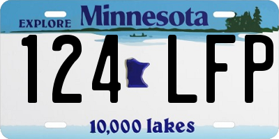MN license plate 124LFP