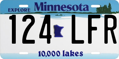 MN license plate 124LFR