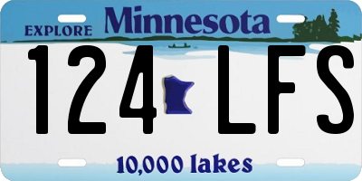 MN license plate 124LFS