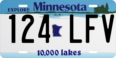 MN license plate 124LFV