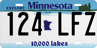 MN license plate 124LFZ