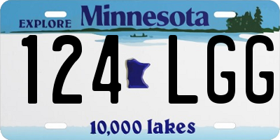 MN license plate 124LGG