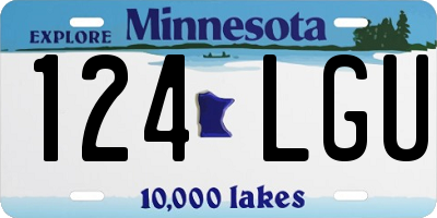 MN license plate 124LGU