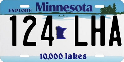 MN license plate 124LHA