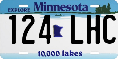 MN license plate 124LHC