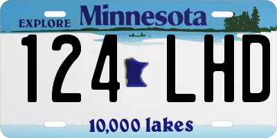 MN license plate 124LHD