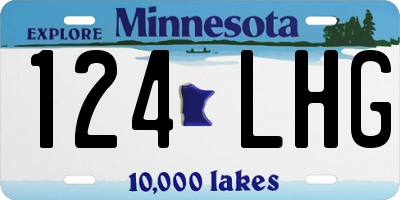 MN license plate 124LHG