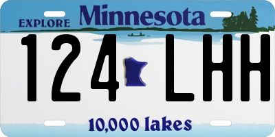 MN license plate 124LHH