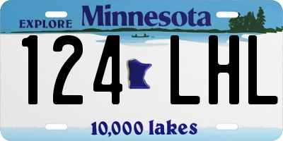 MN license plate 124LHL