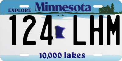 MN license plate 124LHM
