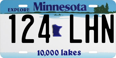 MN license plate 124LHN