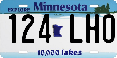 MN license plate 124LHO