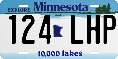 MN license plate 124LHP