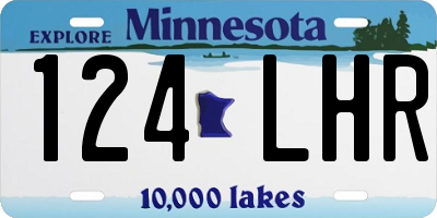 MN license plate 124LHR