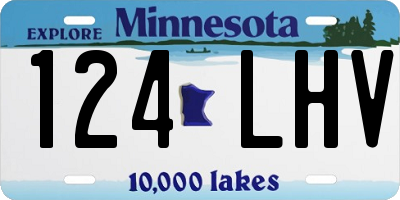 MN license plate 124LHV