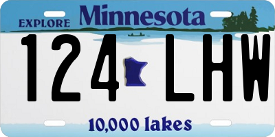 MN license plate 124LHW