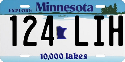 MN license plate 124LIH