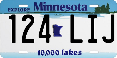 MN license plate 124LIJ