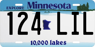 MN license plate 124LIL