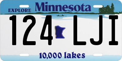 MN license plate 124LJI