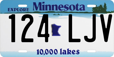 MN license plate 124LJV