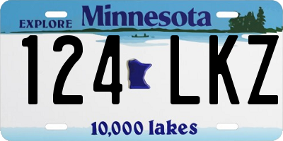MN license plate 124LKZ