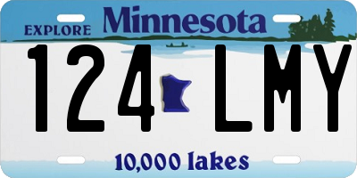 MN license plate 124LMY