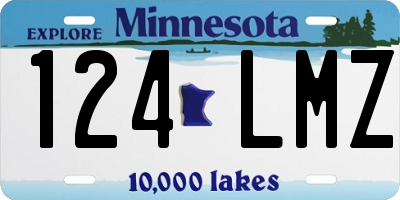 MN license plate 124LMZ