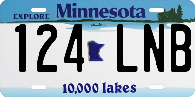 MN license plate 124LNB
