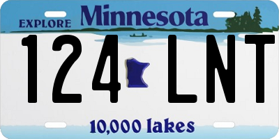 MN license plate 124LNT