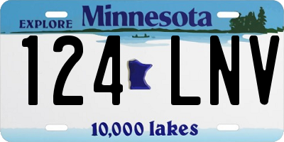 MN license plate 124LNV