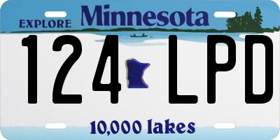 MN license plate 124LPD