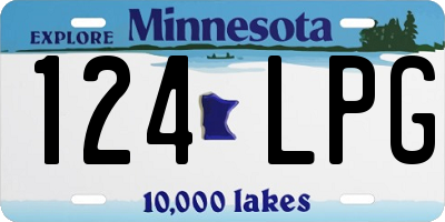MN license plate 124LPG
