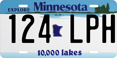 MN license plate 124LPH