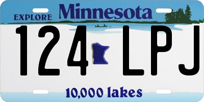 MN license plate 124LPJ