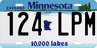 MN license plate 124LPM
