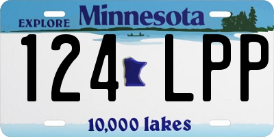 MN license plate 124LPP
