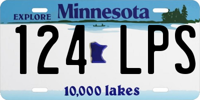 MN license plate 124LPS
