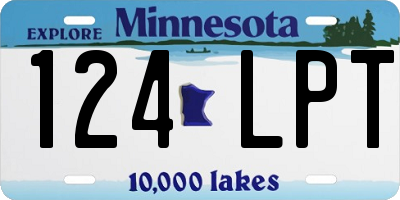 MN license plate 124LPT