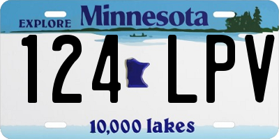 MN license plate 124LPV