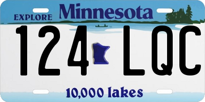 MN license plate 124LQC