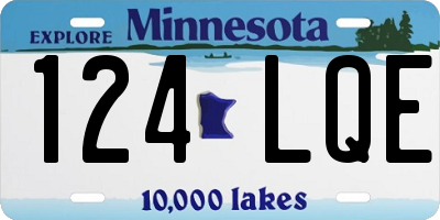 MN license plate 124LQE